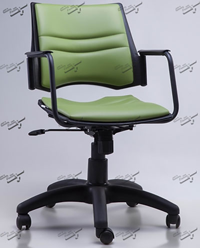 صندلی اپراتوری با تشک کف و پشتی با دسته لیو